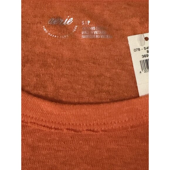 Aerie T-shirt Women Orange Small - Picture 2 of 3